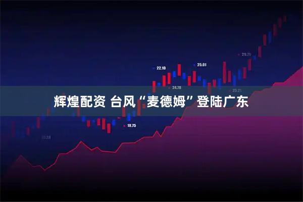 辉煌配资 台风“麦德姆”登陆广东